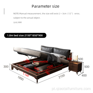 Pressão de ar suave de armazenamento de alta caixa de armazenamento Bed